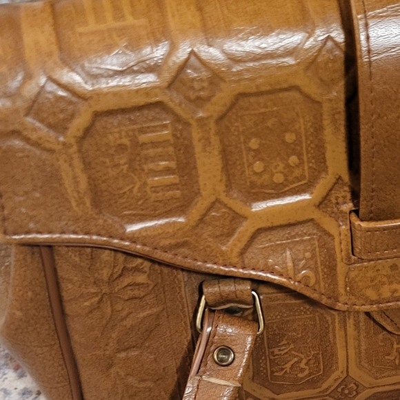 True Vintage Leather Handbag Elpro 60s Retro Purse - Picture 2 of 7